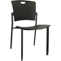 Chaises empilables MaxX StaxX, Polypropyl&egrave;ne, Hauteur 17-1/4", Capacit&eacute; 275 lb, Noir Brunswick Fyr & Safety