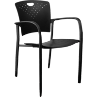 Chaises empilables MaxX StaxX, Polypropyl&egrave;ne, Hauteur 17-1/4", Capacit&eacute; 275 lb, Noir Brunswick Fyr & Safety