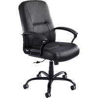 Serenity Big & Tall Chair, Leather, Black, 500 lbs. Capacity Brunswick Fyr & Safety