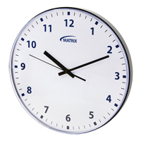 12 H Clock, Analog, Battery Operated, 12-3/4", Black OP237 | Brunswick Fyr & Safety