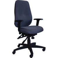 Chaises ergonomiques de s&eacute;rie petite Cierra, Tissu, Gris, Capacit&eacute; 300 lb Brunswick Fyr & Safety