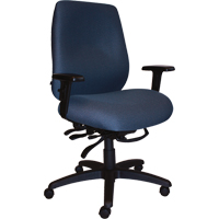 Cierra Heavy Duty Ergonomic Chairs, Fabric, Blue, 400 lbs. Capacity Brunswick Fyr & Safety