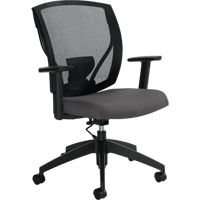 Task Chairs, Vinyl, Charcoal, 300 lbs. Capacity Brunswick Fyr & Safety