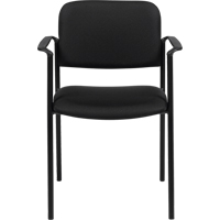 Stacking Chairs, Fabric, 32" High, 300 lbs. Capacity, Black OP317 | Brunswick Fyr & Safety