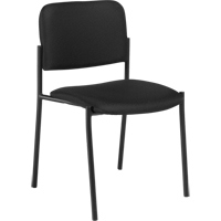 Armless Stacking Chairs, Fabric, 32" High, 300 lbs. Capacity, Black OP319 | Brunswick Fyr & Safety