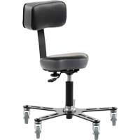 Chaise ergonomique SF150, Vinyle Si&egrave;ge, Noir Brunswick Fyr & Safety