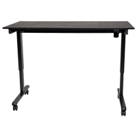 Adjustable Stand-Up Desk, Stand-Alone Desk, 45-1/4" H x 29-1/2" D, Black OP576 | Brunswick Fyr & Safety