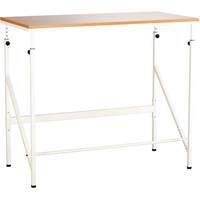 Elevate™ Adjustable Desk, Stand-Alone Desk, 50" H x 48" W x 24" D, Brown OP660 | Brunswick Fyr & Safety