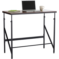 Elevate™ Adjustable Desk, Stand-Alone Desk, 50" H x 48" W x 24" D, Walnut OP661 | Brunswick Fyr & Safety