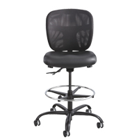 Tabouret robuste Vue, Vinyle, Noir, Capacit&eacute; 350 lb Brunswick Fyr & Safety