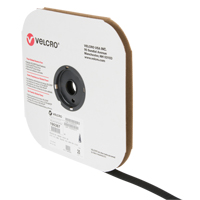 Ruban d'attaches, Crochet, 25 vg x 3/4", Cousu, Noir Brunswick Fyr & Safety