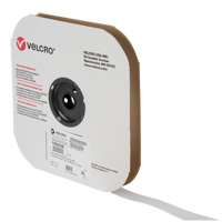 Ruban d'attaches, Crochet, 25 vg x 1", Cousu, Blanc Brunswick Fyr & Safety