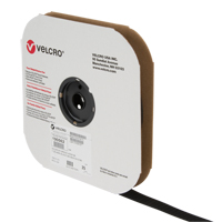 Ruban d'attaches, Crochet, 25 vg x 1", Cousu, Noir Brunswick Fyr & Safety