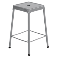 Tabouret en acier pour comptoir Safco, Stationnaire, Fixe, 25", Acier Si&egrave;ge, Gris Brunswick Fyr & Safety