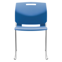 Chair, Plastic, 32-1/2" High, 300 lbs. Capacity, Blue OP934 | Brunswick Fyr & Safety