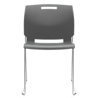 Chair, Plastic, 32-1/2" High, 300 lbs. Capacity, Grey OP935 | Brunswick Fyr & Safety