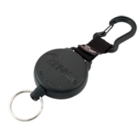Securit™ Retractable Key Holder, Polycarbonate, 28" Cable, Carabiner Attachment OQ353 | Brunswick Fyr & Safety
