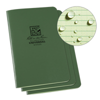 Notebook, Soft Cover, Green, 48 Pages, 4-5/8" W x 7" L Brunswick Fyr & Safety