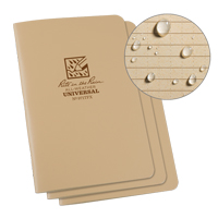 Notebook, Soft Cover, Tan, 48 Pages, 4-5/8" W x 7" L Brunswick Fyr & Safety
