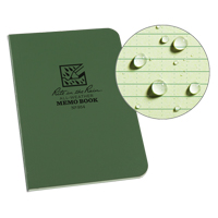 Memo Book, Soft Cover, Green, 112 Pages, 3-1/2" W x 5" L OQ416 | Brunswick Fyr & Safety