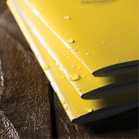 Notebook, Soft Cover, Yellow, 48 Pages, 4-5/8" W x 7" L OQ548 | Brunswick Fyr & Safety
