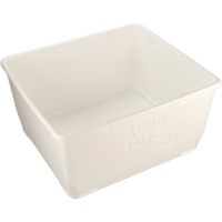Food Storage Container, Plastic, 108 gal. Capacity, White OQ647 | Brunswick Fyr & Safety