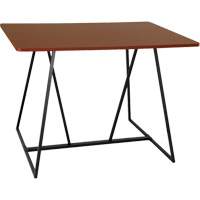Oasis™ Standing Teaming Table, 48" L x 60" W x 42" H, Cherry OQ703 | Brunswick Fyr & Safety