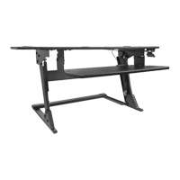 Goya™ Sit-Stand Workstation, Desktop Unit, 20" H x 42" W x 16" D, Black OQ762 | Brunswick Fyr & Safety