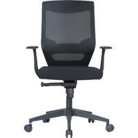 Chaise de bureau ajustable à basculement synchronisé série Activ<sup>MC</sup>, Tissu/Mailles, Noir, Capacité 250 lb OQ963 | Brunswick Fyr & Safety