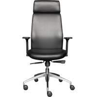 Activ™ Series High Back Executive Chair, Polyurethane/Vinyl, Black, 250 lbs. Capacity OQ971 | Brunswick Fyr & Safety