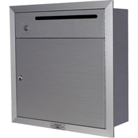 Boîte de collecte en retrait, Fixation Mural, 12-3/4" x 16-3/8", 2 portes, Aluminium OR345 | Brunswick Fyr & Safety