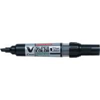 V Super Colour Permanent Marker, Chisel, Black OR423 | Brunswick Fyr & Safety
