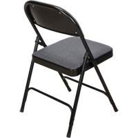 Deluxe Fabric Padded Folding Chair, Steel, Grey, 300 lbs. Weight Capacity OR434 | Brunswick Fyr & Safety