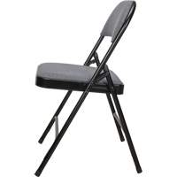 Deluxe Fabric Padded Folding Chair, Steel, Grey, 300 lbs. Weight Capacity OR434 | Brunswick Fyr & Safety