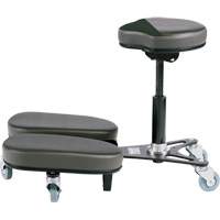 STAG4 Adjustable Kneeling Chair, Vinyl, Black/Grey OR511 | Brunswick Fyr & Safety