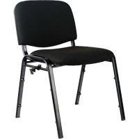 Chaises empilables, Tissu, Hauteur 32", Capacit&eacute; 250 lb, Noir Brunswick Fyr & Safety