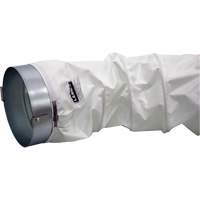 White 12" x 12' Distribution Ducting Kit, Adapter & Clamp Brunswick Fyr & Safety