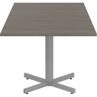 Table carr&eacute;e &agrave; hauteur r&eacute;glable Newland, 36" lo x 36" la x 29" h, Dessus de 1", Stratifi&eacute;, Brun Brunswick Fyr & Safety