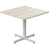 Table carr&eacute;e &agrave; hauteur r&eacute;glable Newland, 36" lo x 36" la x 29" h, Dessus de 1", Stratifi&eacute;, Havane Brunswick Fyr & Safety