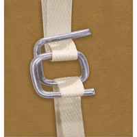 Seals & Buckles for Polypropylene Strapping, HD Steel Wire, Fits Strap Width 1/2" PA502 | Brunswick Fyr & Safety
