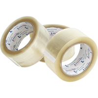 Box Sealing Tape, Hot Melt Adhesive, 1.6 mils, 50 mm (2") x 100 m (328') Brunswick Fyr & Safety