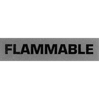 "Flammable" Special Handling Labels, 5" L x 2" W, Black on Red PB421 | Brunswick Fyr & Safety