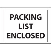 Packing List Envelopes, 4" L x 5" W, Backloading Style PB429 | Brunswick Fyr & Safety