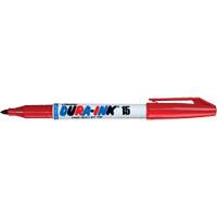 Marqueurs Dura-Ink - no 15, Rouge, Pointe Fin Brunswick Fyr & Safety