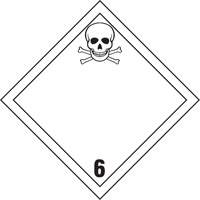TDG Shipping Labels, Class 6.1, Toxic Substances, Vinyl Brunswick Fyr & Safety
