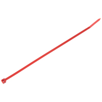 Intermediate Cable Ties, 8" Long, 40 lbs. Tensile Strength, Red XI976 | Brunswick Fyr & Safety