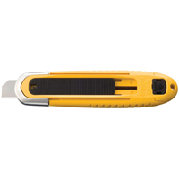Automatic Self-Retracting Safety Knife, 15 mm, Carbon Steel, Plastic Handle Brunswick Fyr & Safety