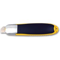 Automatic Self-Retracting Safety Knife, 15 mm, Carbon Steel, Plastic Handle Brunswick Fyr & Safety