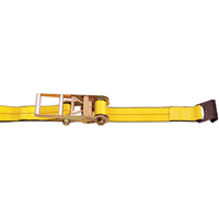 Ratchet Straps, Flat Hook, 3" W x 30' L, 5400 lbs. (2450 kg) Working Load Limit PE951 | Brunswick Fyr & Safety