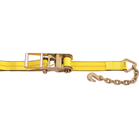 Ratchet Straps, Chain Anchor, 3" W x 30' L, 5400 lbs. (2450 kg) Working Load Limit PE953 | Brunswick Fyr & Safety